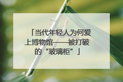 当代年轻人为何爱上博物馆——被打破的“玻璃柜”