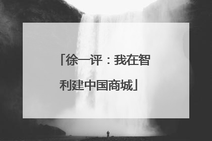 徐一评：我在智利建中国商城
