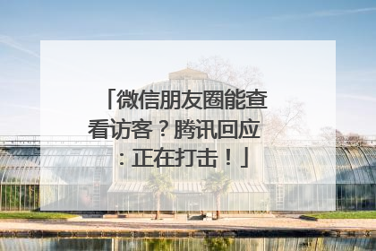 微信朋友圈能查看访客？腾讯回应：正在打击！
