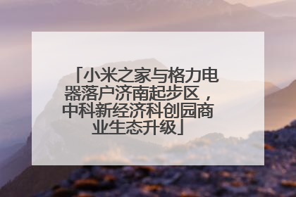 小米之家与格力电器落户济南起步区，中科新经济科创园商业生态升级