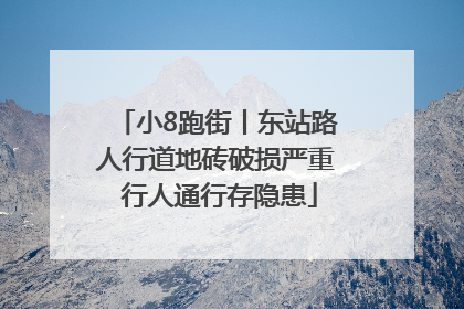 小8跑街丨东站路人行道地砖破损严重 行人通行存隐患