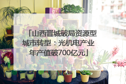 山西晋城破局资源型城市转型：光机电产业年产值破700亿元