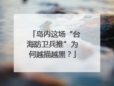 岛内这场“台海防卫兵推”为何越描越黑？