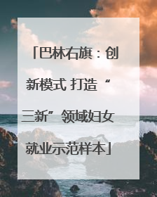 巴林右旗：创新模式 打造“三新”领域妇女就业示范样本