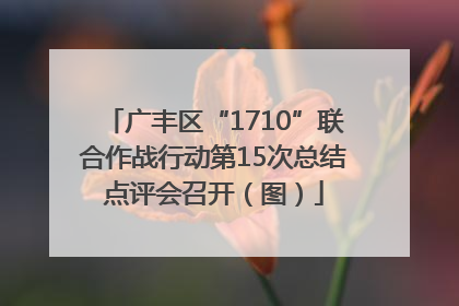 广丰区“1710”联合作战行动第15次总结点评会召开（图）