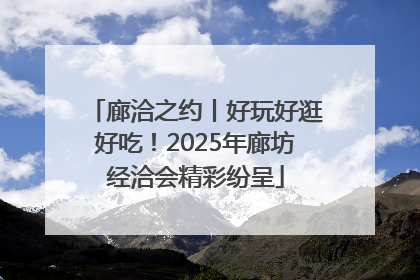廊洽之约丨好玩好逛好吃！2025年廊坊经洽会精彩纷呈