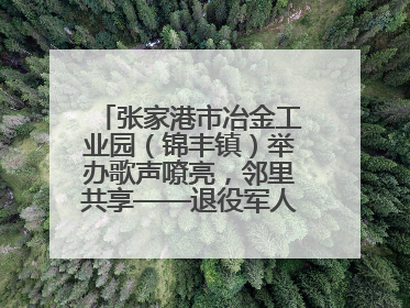张家港市冶金工业园（锦丰镇）举办歌声嘹亮，邻里共享——退役军人音乐分享会