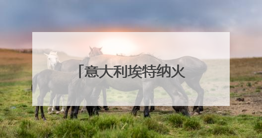 意大利埃特纳火山喷发 火山灰柱高达5千米