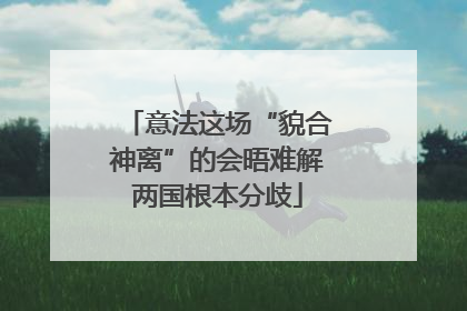 意法这场“貌合神离”的会晤难解两国根本分歧
