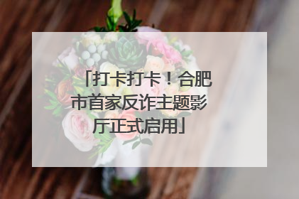 打卡打卡！合肥市首家反诈主题影厅正式启用