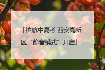 护航中高考 西安高新区“静音模式”开启