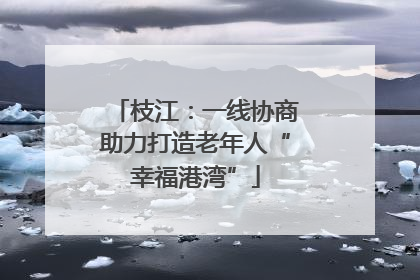 枝江：一线协商助力打造老年人“幸福港湾”