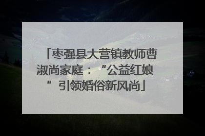 枣强县大营镇教师曹淑尚家庭：“公益红娘”引领婚俗新风尚