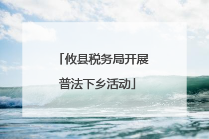 攸县税务局开展普法下乡活动