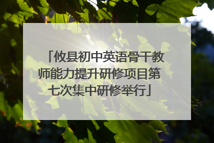 攸县初中英语骨干教师能力提升研修项目第七次集中研修举行