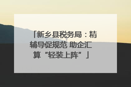 新乡县税务局：精辅导促规范 助企汇算“轻装上阵”
