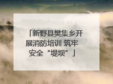 新野县樊集乡开展消防培训 筑牢安全“堤坝”