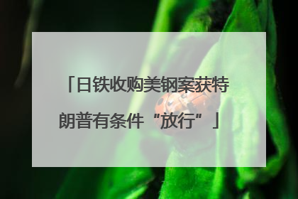 日铁收购美钢案获特朗普有条件“放行”