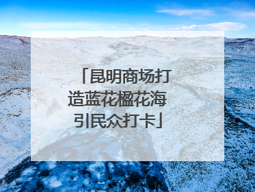 昆明商场打造蓝花楹花海引民众打卡