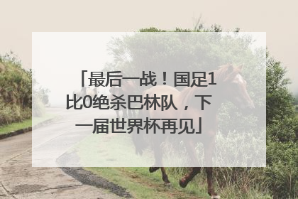 最后一战！国足1比0绝杀巴林队，下一届世界杯再见