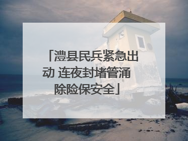 澧县民兵紧急出动 连夜封堵管涌除险保安全