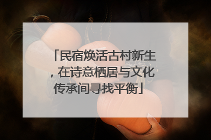 民宿焕活古村新生，在诗意栖居与文化传承间寻找平衡