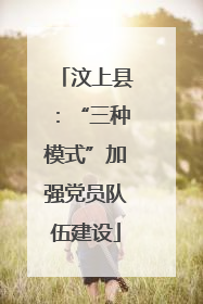 汶上县：“三种模式”加强党员队伍建设