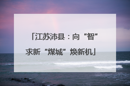 江苏沛县：向“智”求新“煤城”焕新机