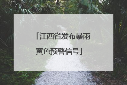 江西省发布暴雨黄色预警信号