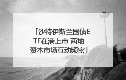 沙特伊斯兰国债ETF在港上市 两地资本市场互动频密