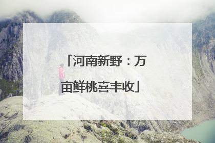 河南新野：万亩鲜桃喜丰收