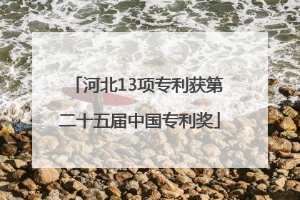 河北13项专利获第二十五届中国专利奖