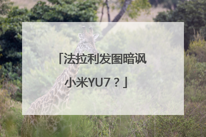 法拉利发图暗讽小米YU7？