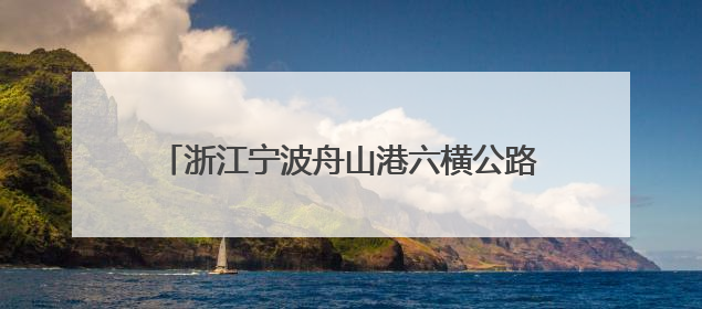 浙江宁波舟山港六横公路大桥一期工程建成通车