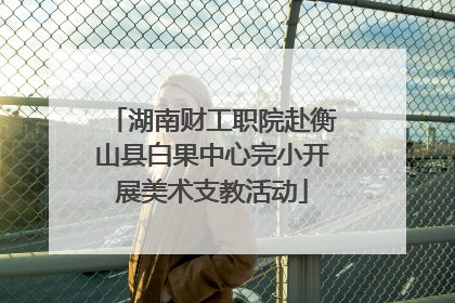 湖南财工职院赴衡山县白果中心完小开展美术支教活动