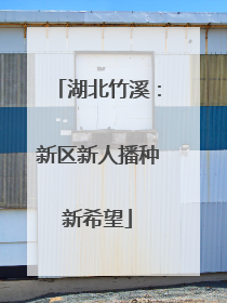湖北竹溪：新区新人播种新希望