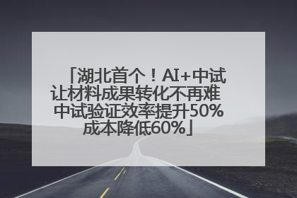 湖北首个！AI+中试让材料成果转化不再难 中试验证效率提升50%成本降低60%