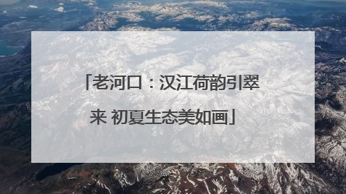 老河口：汉江荷韵引翠来 初夏生态美如画