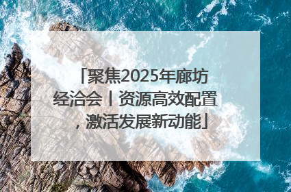 聚焦2025年廊坊经洽会丨资源高效配置，激活发展新动能