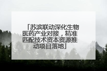 苏滨联动深化生物医药产业对接，精准匹配技术资本资源推动项目落地