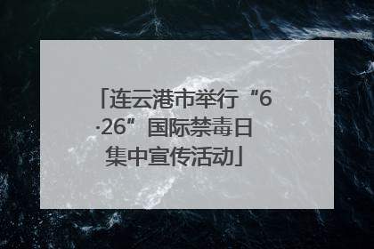 连云港市举行“6·26”国际禁毒日集中宣传活动