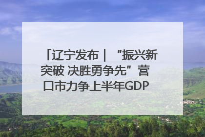 辽宁发布｜“振兴新突破 决胜勇争先”营口市力争上半年GDP增长6%左右