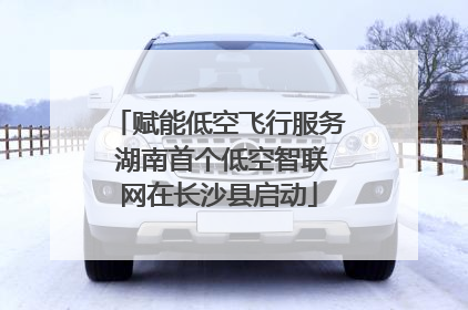 赋能低空飞行服务 湖南首个低空智联网在长沙县启动