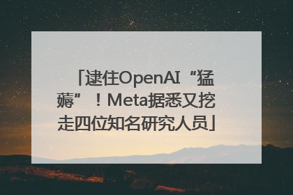 逮住OpenAI“猛薅”！Meta据悉又挖走四位知名研究人员