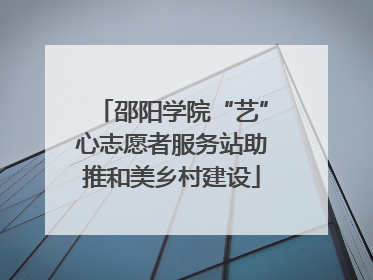 邵阳学院“艺”心志愿者服务站助推和美乡村建设