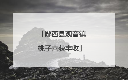 郧西县观音镇桃子喜获丰收