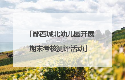郧西城北幼儿园开展期末考核测评活动