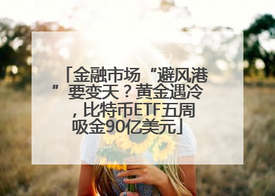 金融市场“避风港”要变天？黄金遇冷，比特币ETF五周吸金90亿美元
