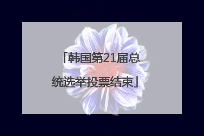 韩国第21届总统选举投票结束