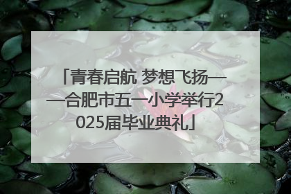 青春启航 梦想飞扬——合肥市五一小学举行2025届毕业典礼